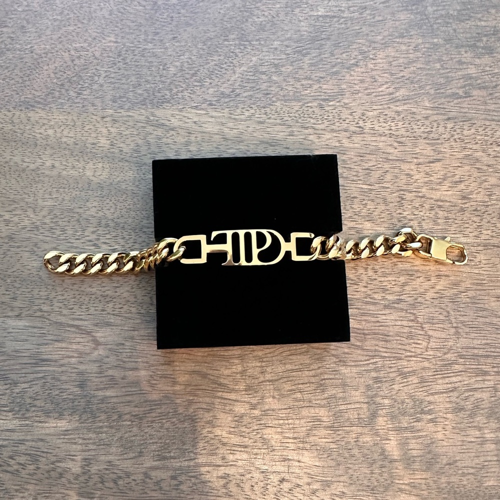 NEW OFFICIAL Taylor Swift The Tortured Poets Department Gold Chain Bracelet - Picture 2 of 5